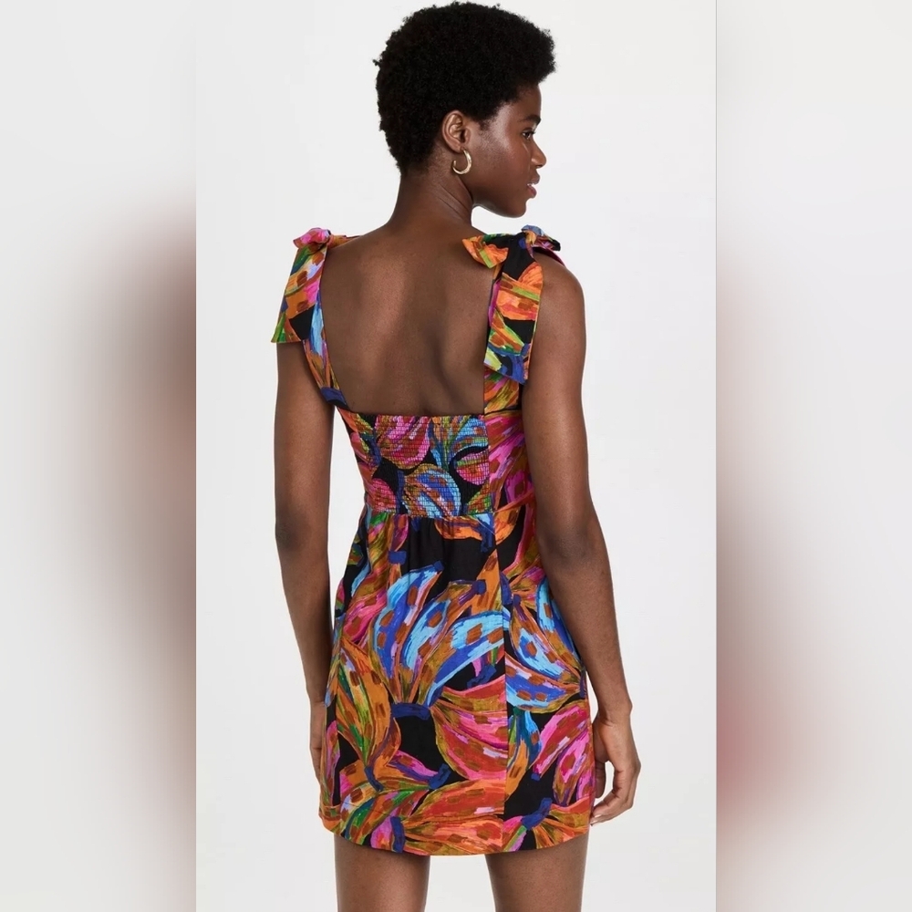 🔥SALE🔥FARM Rio mini dress tropical sleeveless with pockets size Small